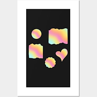 Pastel Stickers Set Posters and Art